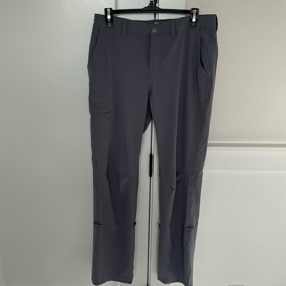 REI Women’s Size 8 Gray Stretchy Comfy Casual Travel Performance Outdoors Pants